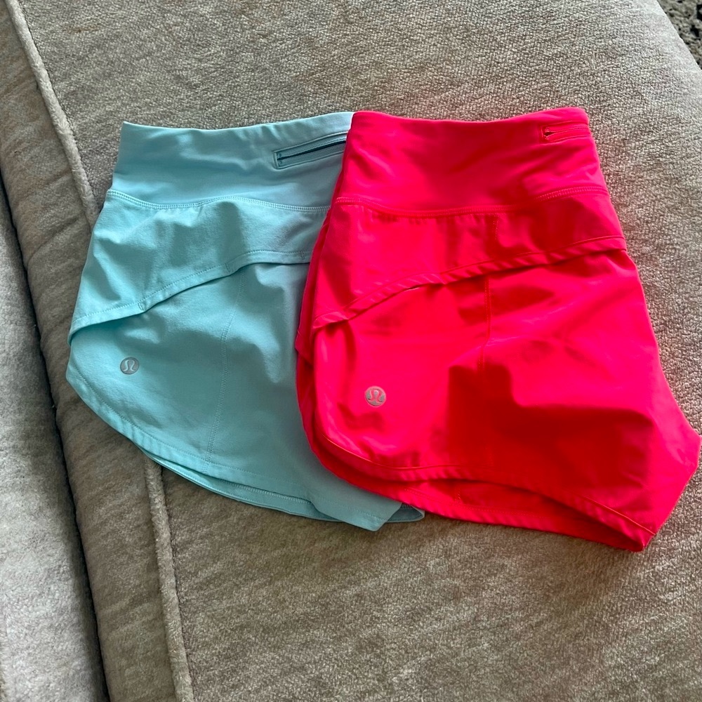 Lululemon speed up shorts size 6